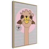  Slika - Happy Llama (1 Part) Vertical 60x90 U prirodnom drvenom okviru | shoptok.hr