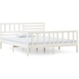 Furnova Posteljni okvir bel iz trdnega lesa 140x190 cm, (21933996) | Shoptok.si