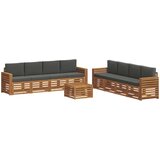  Set vanjskih sofa 9 kom. Prirodna i antracit | shoptok.hr