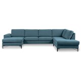 Scandic Tirkizna kutna garnitura (s desnim kutom/u obliku slova "U") Henry – | shoptok.hr