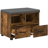  Klupa za hodnik s jastukom Dimljeni Hrast 60 x 38 x 46 cm | shoptok.hr