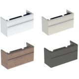 Geberit omarica za dvojni umivalnik Smyle Square, lakirano, visoki sijaj / bela | Shoptok.si