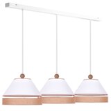  Duolla - Luster na sajli AVIGNON 3xE27/15W/230V bela/braon | Eponuda.com
