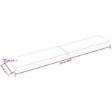 Stolna ploča tamnosmeđa 220x40x(2-6) cm obrađena hrastovina | shoptok.hr