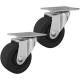  Dizalni kotač 2 pcs Srebrno 60 x 60 x 50 mm Željezo i najlon | shoptok.hr