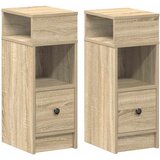  Noćni ormarići 2 kom s ladicom sonoma hrast 25x31x66 cm | Eponuda.com