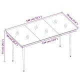  5-dijelni vrtni blagovaonski set s jastucima sivo-crni | shoptok.hr
