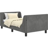  za djecu s uzglavljem Tamnosiva 80 x 160 cm Baršun | shoptok.hr
