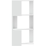  Kutni regal za knjige s 3 razine bijeli 50 x 50 x 102 cm drveni | Eponuda.ba