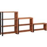  Polica 3 pcs Smeđa 80 x 30 x 110 cm Čvrsto drvo akacije | shoptok.hr