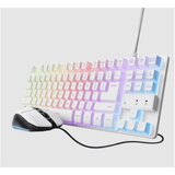 Trust Tastatura+miš GXT 798 2-in-1 Gaming set/TKL/US/bela Cene