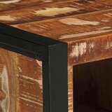 vidaXL Klubska mizica večbarvna 90x50x36 cm trden predelan les | Shoptok.si