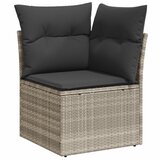  8-dijelni set vrtnih sofa od poliratana s jastucima svjetlosivi | shoptok.hr
