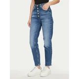 Guess Jeans hlače W4YA0Q D5DD4 Mornarsko modra Straight Fit