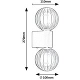 Rabalux colzar 75022 zidna lampa | ePonuda.com