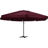 Vrtni suncobran s aluminijskim stupom 600 cm bordo