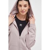4f Dukserica za žene, boja: ljubičasta, s kapuljačom, glatka | shoptok.hr