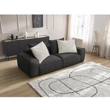 Bobochic Paris Črna sedežna garnitura iz umetnega usnja 260 cm Boheme – | Shoptok.si