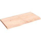Maison Chic Stenska polica - Viseča Polica 120x60x(2-6) cm neobdelana trdna hrastovina, (21784748) Cene