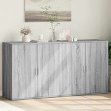  Komoda 2 kom boja hrasta sonome 79x38x80 cm konstruiranog drva Siva | shoptok.hr