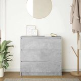  Komoda betonsko siva 80x35x76 cm inženirski les | Shoptok.si