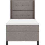  Box Spring postelja z vzmetnico in LED v taupe barvi, 90x200 cm tkanina, (22049197) | Shoptok.si