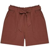 Marisse Plain Cotton Shorts L-Sh-3727 Cold Brown | Shoptok.si