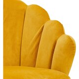 MID.YOU FOTELJ, rumena, ekru les, tekstil | Shoptok.si