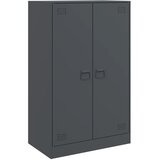 vidaXL Komoda antracitna 67x39x107 cm jeklo, (21274151) Cene