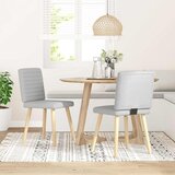  Blagovaonske stolice od tkanine 2 kom oblačnosive | shoptok.hr