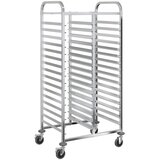 Kolica za pladnjeve s 32 GN posude 75x55x162,5 cm Nehrđajući čelik | Eponuda.com