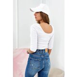 Kesi Round neckline blouse white | Shoptok.si