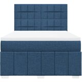  Krevet s oprugama i madracem plavi 160x200 cm od tkanine | shoptok.hr