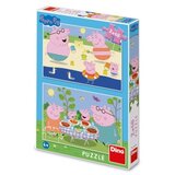 Dino toys Dino peppa pig: porodični odmor puzzle set 2x48 delova ( 11161 ) Cene