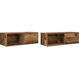 TV ormarići 2 kom staro drvo 80x31x25,5 cm konstruirano drvo | shoptok.hr