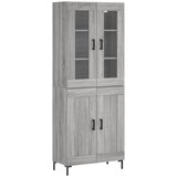  Visoka komoda siva sonome 69,5x34x180 cm od konstruiranog drva | shoptok.hr