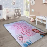 dečiji tepih školice pink - 140x220cm