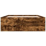 vidaXL Posteljni okvir dimljeni hrast 120x190 cm inženirski les | Shoptok.si