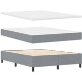  s opruga kutije Svijetlo siva 190 x 140 cm tkanina | shoptok.hr