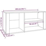 Ormarić za cipele dimljeni hrast 100x35x45 cm konstruirano drvo | shoptok.hr