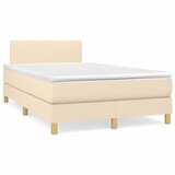 Maison Chic Box spring postelja - Vzmetna postelja z vzmetnico krem 120x200 cm blago SL13052, (21884235) | Shoptok.si