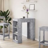vidaXL Barski stol s držačima boja betona 95x47x103,5 cm drveni | shoptok.hr