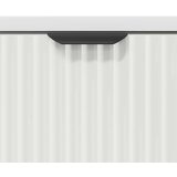 vidaXL Nočna omarica s predalom Bela 63.5 x 36 x 61 cm Konstruiran les | Shoptok.si