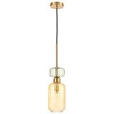  Luster na kablu MOLLY 1xE14/40W/230V prečnik 12 cm zlatna/narandžasta/zelena | Eponuda.com