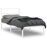 vidaXL Metalni okvir za krevet s uzglavljem bijeli 90 x 190 cm | shoptok.hr