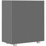  Komoda visoki sjaj siva 71x35x80 cm od iverice | shoptok.hr