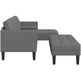  Set sofe s jastukom 2 pcs Tamno siva Poliester | shoptok.hr