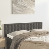  Uzglavlja tamnosiva 144x5x78/88 cm baršunasta | shoptok.hr