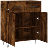  Komoda boja dimljenog hrasta 69,5x34x90 cm konstruirano drvo | shoptok.hr