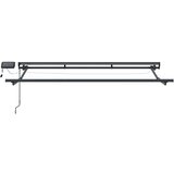 Ročno senčilo s LED-ji Rjava 3,5 x 2 m Poliester s PU premazom, (5000206210) | Shoptok.si
